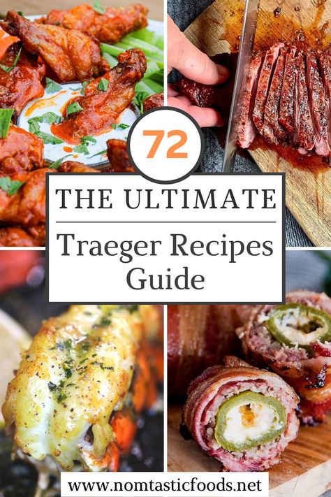 Just like so many others, we LOVE our Traeger grill! So much so, in fact, that we compiled a list of what we consider the best Traeger recipes on the internet. So whether you're looking for beef Traeger recipes, pork Traeger recipes, pizza Traeger recipes, dessert Traeger recipes, sides Traeger recipes, ham Traeger recipes, vegetable Traeger recipes, chicken Traeger recipes, or anything in between, we've got 72 mouthwatering Traeger recipes from a bunch of amazing recipe creators. Camping Traeger Recipes, Superbowl Smoker Recipes, Cooking On A Traeger Grill, Trager Grill Recipes Meals, Cooking With A Traeger Grill, Recipes Using A Smoker, Recteq Smoker Recipes, Treager Recipes Appetizers, Gameday Grilling Recipes