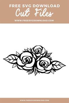 Flower Svg Files, Rose Svg, Cricut Svg Files Free, Floral Svg, Projets Cricut, Cricut Projects Beginner, Free Cut Files, Svg Downloads, Cricut Free