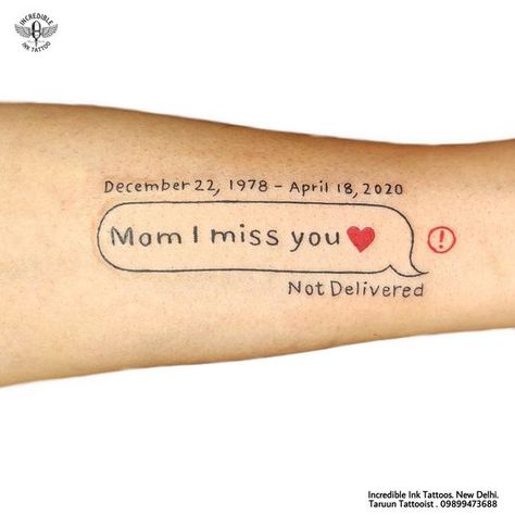 Miss You Mom Tattoo Ideas, Sorry Tattoo Design, Small Mom Memorial Tattoo, Mom I Miss You Tattoo, Miss You Mom Tattoo, Tattoo Missing Someone, Missing Mom Tattoo Ideas, Tattoo Ideas Memorial Mom, I Miss You Tattoo