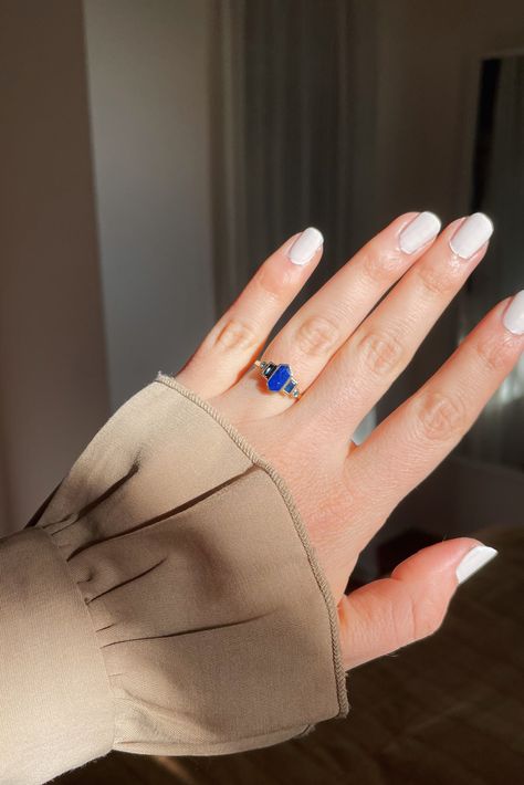 Lapis Lazuli Mirror Mirror – Dear Survivor Blue Rock Ring, Lapis Engagement Ring, Lapis Lazuli Mirror, Lapis Lazuli Jewelry Ring, Lapis Lazuli Engagement Ring, Sapphire Ring Designs, Fantasy Things, Silver Jewlery, Rock Rings