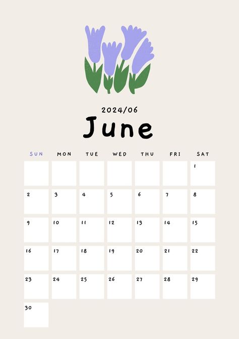 Beige Cute Playful Organic Flower Illustration 2024 Calendar A4 Document - Templates by Canva Free Printable Calendar Templates, Kalender Design, Calendar June, Minimalist Calendar, A4 Document, Cute Calendar, Wedding Planner Printables, Printable Calendar Template, Calendar Wallpaper