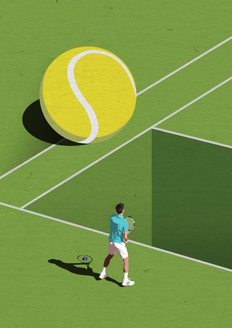 Strange Tennis on Behance Tennis Artwork, Tennis Wallpaper, Alt Posters, Tennis Posters, Tennis Art, Tennis Aesthetic, Tennis Event, Art Sport, Geometric Design Art