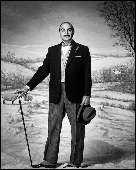 Gentlemens Guide, Agatha Christie's Poirot, David Suchet, Miss Marple, Hercule Poirot, Emily Bronte, Men Style Tips, Agatha Christie, Film Serie