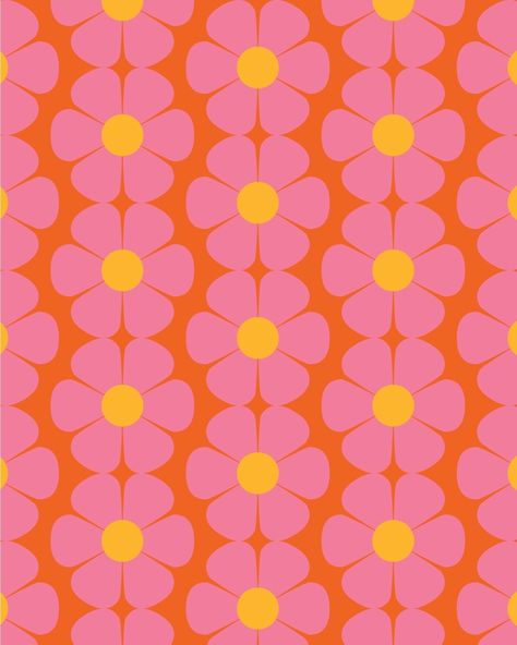 Super fun, groovy, vibrant background patterns I created for an upcoming project I can't wait to share with y'all! Coming July 2024 👀 Which pattern is your fave?! Mine is pattern number 3, which was created by happy accident messing around in Illustrator ✍🏽 Cute Geometric Pattern, Orange Pattern Aesthetic, Groovy Background, Groovy Wallpaper, Adobe Illustrator Pattern, Disco Background, Groovy Pattern, Vibrant Background, Groovy Flowers