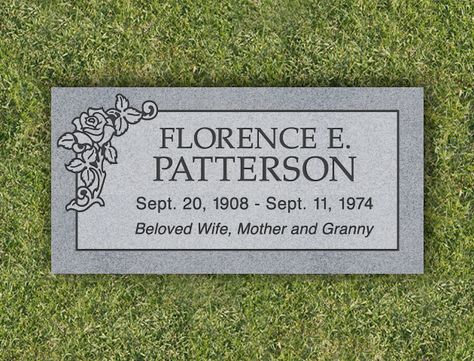 Flat Grave Marker Ideas Design, Grave Marker Ideas, Flat Grave Markers, Pictures Of Roses, Headstone Ideas, Marker Ideas, Grave Headstones, Grave Stone, Honda Scrambler