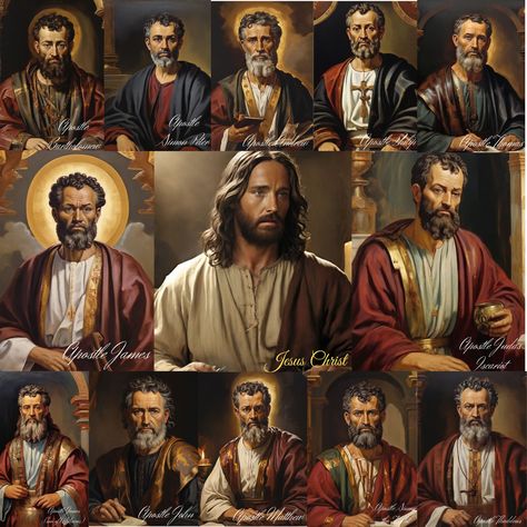 Explore our collection of 13 captivating digital JPG images showcasing Jesus Christ and the twelve apostles, perfect for enhancing your spiritual journey. These printable images offer a profound and inspirational experience, bringing the beauty of faith into your home or sacred space. Images Of Jesus, The 12 Apostles, The Twelve Apostles, 12 Apostles, Twelve Apostles, Jesus Images, Spiritual Experience, Jesus Art, Jpg Images