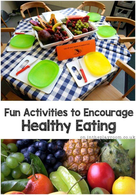 Fun activities to encourage healthy eating. This post shares a few simple games to play with fruit and vegetables and ways to explore healthy food with young children Healthy Food Activity, Healthy Eating Activities, Vegetables Activities, Olivers Vegetables, Activities For 2 Year, Eating Games, Healthy Food Activities, Nutrition Activities, Overnight Oat