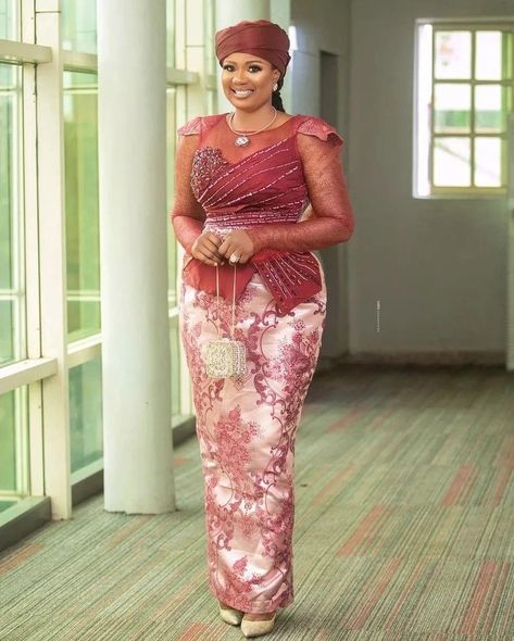 Latest Owambe Styles, Damask Gown Styles, Asoebi Dress Styles, Asoebi Dress, Owambe Styles, Damask Dress, Stylish Naija, Nigerian Lace Styles Dress, Nigerian Lace Styles