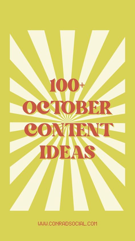 FIND OVER 100 SOCIAL MEDIA CONTENT IDEAS FOR OCTOBER! FIND ALL THE IDEAS FOR YOUR REELS, TIKTOKS, INSTAGRAM POSTS, BLOG ARTICLES, MARKETING CAMPAIGNS AND MORE! Social Media Content Ideas, Instagram Marketing Strategy, Online Quizzes, Freelance Marketing, Social Media Marketing Content, Social Media Followers, Instagram Marketing Tips, Social Media Marketing Business, Pinterest Strategy