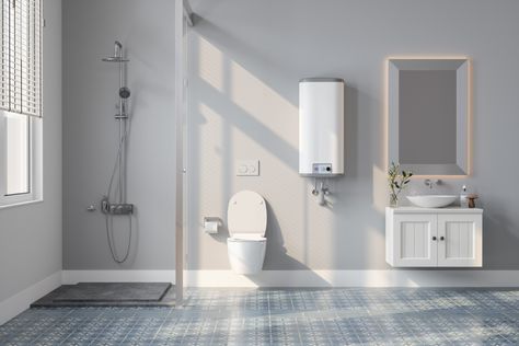 Best Bathroom Flooring, Compact Fluorescent Lamps, Bathroom Transformation, Heat Pump System, Latest Bathroom, Bathroom Cleaning Hacks, Bathroom Cleaning, Bathroom Renovations, Bathroom Flooring