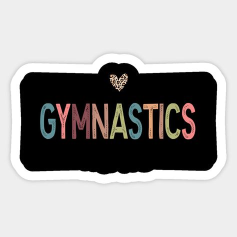 Show off your love for gymnastics with this stylish design featuring a gymnast in action. Perfect for proud gymnastics moms who support their athlete's passion for flips, tumbles, and flexibility. -- Choose from our vast selection of stickers to match with your favorite design to make the perfect customized sticker/decal. Perfect to put on water bottles, laptops, hard hats, and car windows. Everything from favorite TV show stickers to funny stickers. For men, women, boys, and girls. Gymnastics Mom, Gymnast, Tumbling, Hard Hats, Car Windows, Stylish Design, Funny Stickers, Gymnastics, Custom Stickers