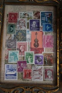 Stamps From Around The World, Framed Postage Stamps, Vintage Stamp Art, Old Stamps Art Ideas, Post Stamp Vintage, Postage Stamps Diy, Postage Stamp Display, Stamp Collection Display, Framed Stamps