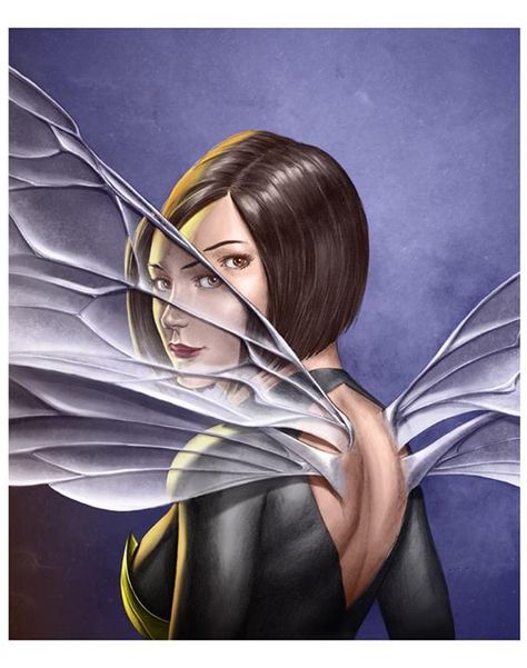 Wasp by Mike Choi * Vespa Marvel, Marvel Wasp, Janet Van Dyne, Female Comic Characters, Van Dyne, The Wasp, Marvel Girls, Marvel Women, Comic Book Heroes