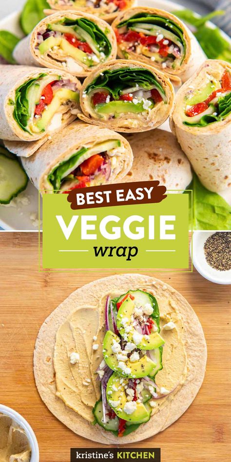 Meatless Wraps Lunches, Vegan Folded Wrap, Mediterranean Wraps Vegetarian, Vegetable Wraps Healthy Lunch Ideas, Veggie Heavy Lunches, Plant Based Wraps Recipes, Vegan Party Dishes, Veggie Sandwiches For Lunch, Hummus Wraps Recipes