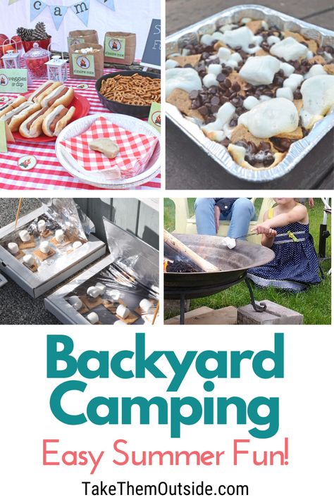 Backyard Camping Ideas, Backyard Campout, Outdoor Camping Shower, Backyard Tent, Camping Snacks, Indoor Camping, Backyard Activities, Backyard Camping, Snacks To Make