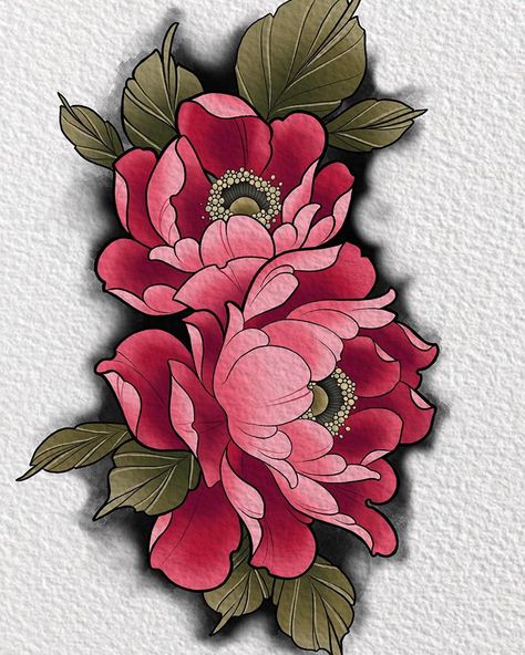 Gwendolyn Williams trên Instagram: “*unavailable* No such thing as too many #peonies! #yyjtattoos #victoriabc #paintedlotustattoo” Crisantemo Tattoo, Japanese Peony Tattoo, Tattoo Japonais, Ladies Tattoo, Peony Flower Tattoos, Thistle Tattoo, Peony Drawing, Tato Dada, Flores Tattoo