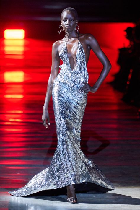 Laquan Smith, Spring Summer 2024, Metallic Dress, Spring 2024, Fashion Week Spring, Summer 2024, New York Fashion Week, New York Fashion, Fashion News