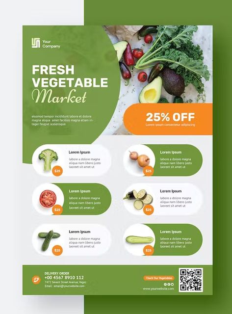 Vegetable Market Flyer Template PSD Grocery Flyer, Travel Advertising Design, Brochure Food, Vegetable Market, Grocery Store Design, Flyers Design, New Flyer, Flyer Design Layout, Easy Eat