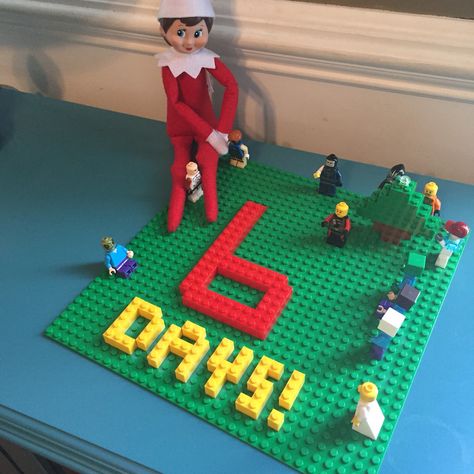 Easy elf on the shelf ideas - Legos #elf #elfontheshelf #easyelfideas #legos #holidays #christmas #easyelf Elf Ideas Easy, Elf Games, Easy Elf On The Shelf, Easy Elf, Elf Magic, Awesome Elf On The Shelf Ideas, Elf Activities, Xmas Elf, Lego Table