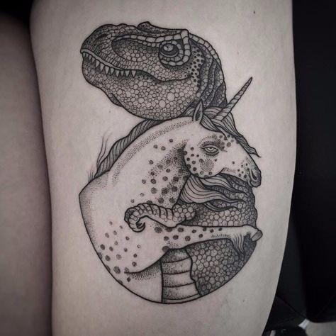 Redwood Tattoo, Imaginary Characters, T Rex Tattoo, Dinosaur Tattoo, Dinosaur Tattoos, Tattoo Trend, Парные Тату, Geniale Tattoos, Top Tattoos