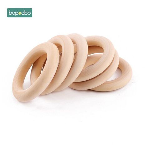 Bopoobo 20Pc Wooden Teether Personalized Wooden Maple Ring New Born Baby Toys Baby Gym Wood Rings Wooden Teething Ring _ - AliExpress Mobile Diy Teething Ring, Diy Teethers, Wooden Baby Teether, Wooden Teething Ring, Baby Bath Towel, Bead Crafts Diy, Wooden Teether, Stroller Toys, Silicone Teether