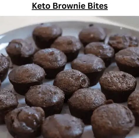 Keto Brownie Bites, Low Carb Brownie, Sugar Free Brownies, Low Carb Brownies, Healthy Brownies, Low Carb Sweeteners, Easy Keto Recipes, Keto Cake, Keto Brownies