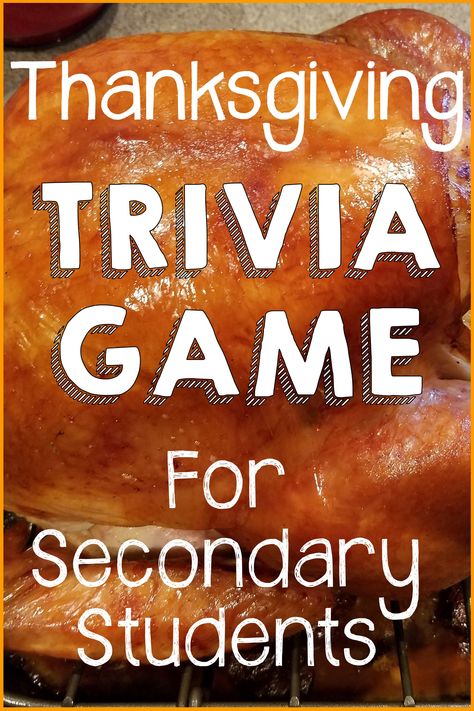 A print-and-go trivia game for ANY high school class on the day before Thanksgiving Break! But wait, there's a twist! Keep your high school students on the edge of their seats with this Thanksgiving Trivia Game. Questions and Answers - with multiple choice options - in an unfair trivia game style they've never played before! Thanksgiving Activities Middle School, High School First Day, Thanksgiving Questions, Day Before Thanksgiving, Thanksgiving Trivia, Winter Break Activities, Thanksgiving Facts, Thanksgiving Activity, High School Days