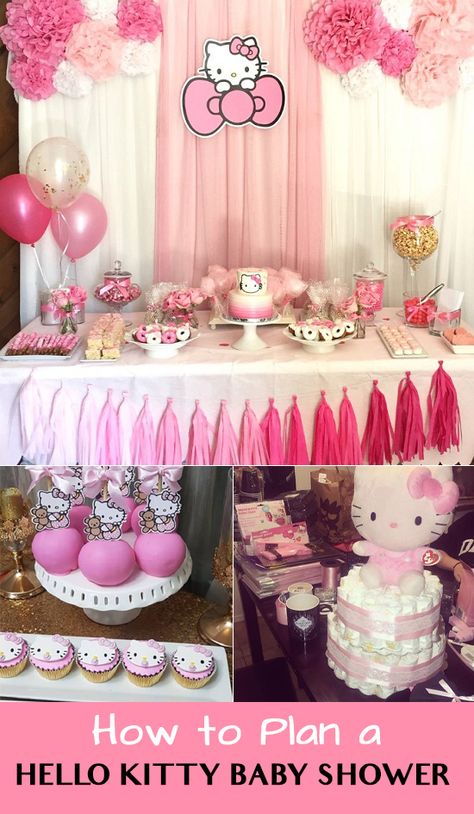 Hello Kitty Baby Shower Ideas, Hello Kitty Centerpieces, Hello Kitty Party Favors, Printable Hello Kitty, Hello Kitty Balloon, Cake Hello Kitty, Hello Kitty Baby Shower, Hello Kitty Theme Party, Hello Kitty Cookies