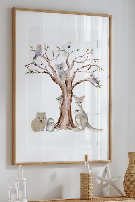 Australia Nursery Theme, Australian Native Nursery Theme, Australian Native Nursery, Bird Nursery Theme, Australiana Nursery, Australian Animal Nursery, Australian Nursery, Nursery Decor Ideas, Bird Nursery