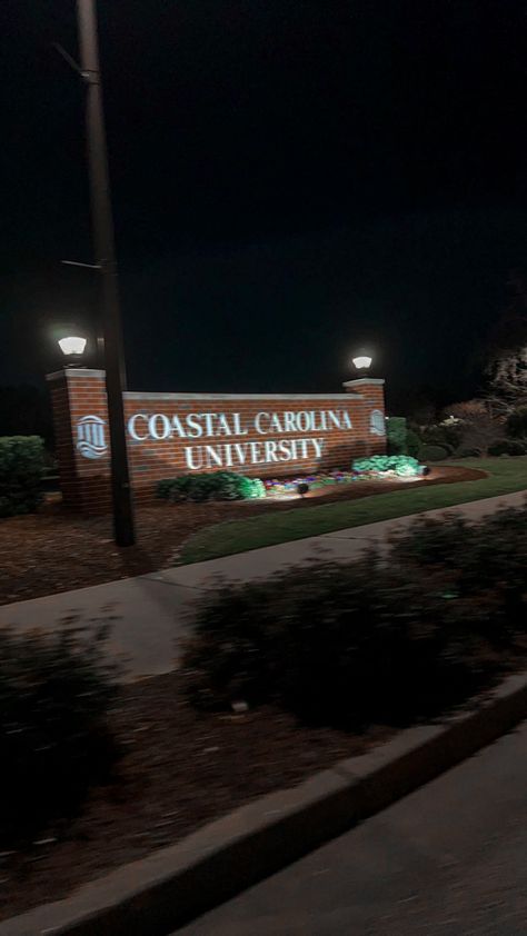 Coastal Carolina University Aesthetic, Coastal University, Dream University, College Things, College Vision Board, Coastal Carolina University, College Acceptance, Dream College, Coastal Carolina