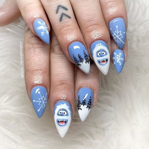 Snowman Nail, Snowman Nail Art, Nail Art Designs Valentines, Nail Art Designs Valentines Day, Nail Designs For Beginners, Xmas Nail Designs, Snowman Nails, Easy Nail Designs, Easy Nail Art Designs