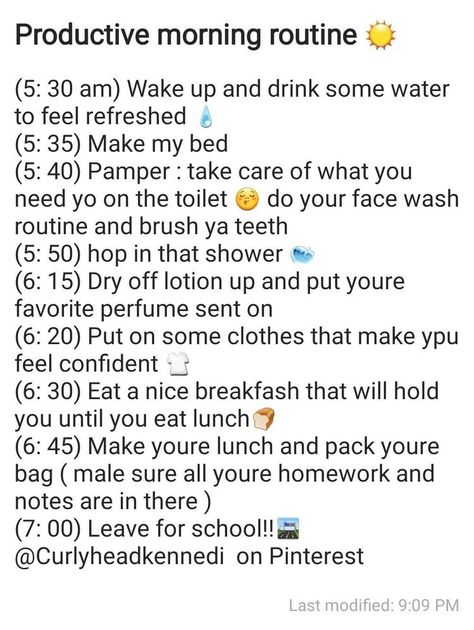 School Morning Routine Leave At 8, Schul Survival Kits, Face Washing Routine, School Routine For Teens, Morning Routine School, Quotes Dream, School Morning, School Goals, High School Hacks