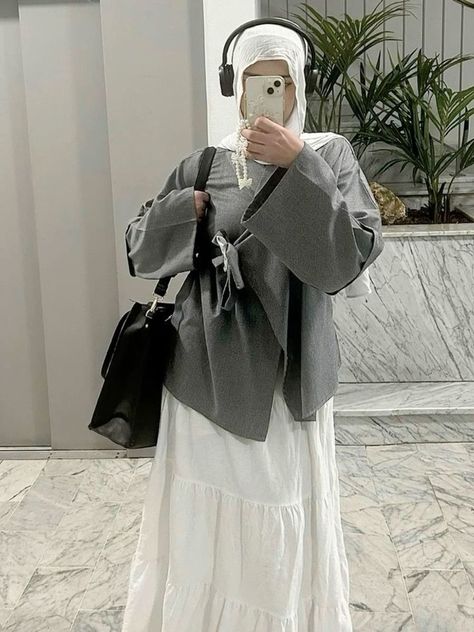 Modest Girly Outfits, Outfit Modest, Estilo Hijab, Hijabi Fits, Hijabi Outfit, Stile Hijab, Cute Modest Outfits, Muslim Outfits Casual, Hijabi Fashion Casual