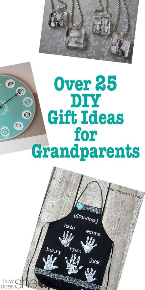 Over 25 DIY Gift Ideas for Grandparents howdoesshe.com Anniversary Gifts For Grandparents, Gift Ideas For Grandparents, Diy Gifts For Grandma, Cadeau Grand Parents, Homemade Anniversary Gifts, Presente Diy, Cadeau Parents, Diy Gift Ideas, Cadeau Diy