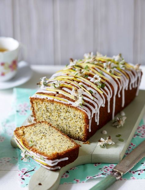 Poppy Seed Loaf, Lemon Poppy Seed Loaf, Lemon Poppy Seed Bread, Seed Loaf, Poppy Seed Bread, Lemon Poppyseed Bread, British Recipes, Loaf Cake Recipes, Poppy Seed Cake