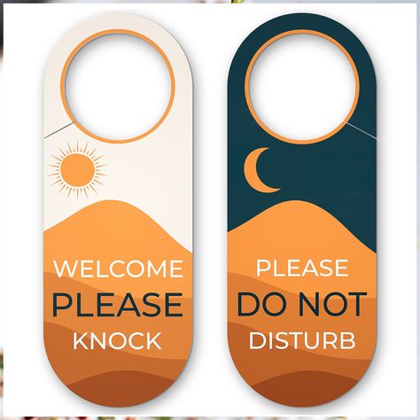 Please Do Not Disturb Door Hanger Sign / Welcome Please Knock - 2 Pack - Universal Fit - 9 x 3.5" - Perfect hanging signs for Do Not Disturb Door Hanger, Signs For Bedroom, Gaming Studio, Do Not Disturb Sign, Dont Disturb, Don't Disturb Sign, School Supply Store, Do Not Enter, Conference Call