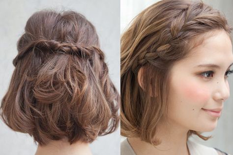 Cinderella Hairstyle Short Hair, Hair Styles For Short Hair For Graduation, Ren Faire Short Hairstyles, Braid Crown On Short Hair, Fairy Braids Hairstyles Short Hair, Medieval Short Hair, Short Elf Hairstyles, Medieval Short Hairstyles, Short Elven Hair