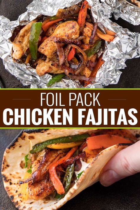 Foil Pack Chicken, Fajita Ingredients, Cake Courgette, Foil Pack Dinners, Foil Packet Dinners, Foil Dinners, Foil Pack Meals, Beef Broccoli, Foil Packet Meals