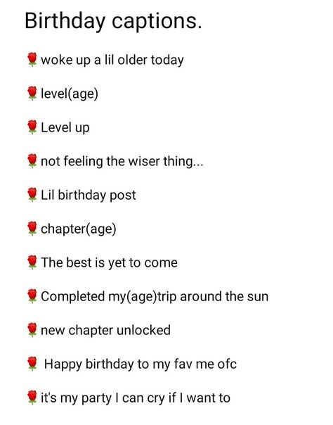 Creative Birthday Captions, Chapter 25 Birthday Quotes, 29th Birthday Ideas For Her Theme Party, 31st Birthday Captions Instagram, Turning 26 Birthday Quotes, Scorpio Birthday Captions, 28 Birthday Quotes Funny, 22 Bday Captions, Turning 21 Captions