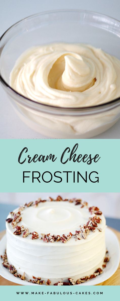 Icing Recipe For Cake, Cream Cheese Icing Recipe, Whipped Cream Cheese Frosting, Janes Patisserie, Cheese Frosting Recipe, Frosting Recipes Easy, Cake Frosting Recipe, Make Cream Cheese, Homemade Frosting