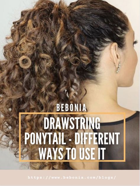 Curly Drawstring Ponytail, Curly Human Hair Extensions, Drawstring Ponytail, Curly Hair Extensions, Hair Blog, Ponytail Styles, The Freedom, Ponytail Hairstyles, Human Hair Extensions