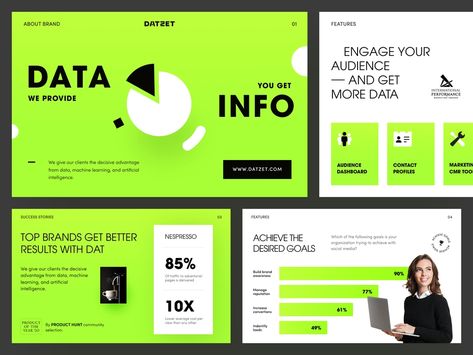 DATZET Pitch Deck Design by Halo Branding for Halo Lab ✨ on Dribbble Pitch Deck Design, Ui Ux 디자인, Deck Layout, Studio Marketing, Presentation Slides Design, Presentation Deck, Presentation Design Layout, Slides Design, Powerpoint Presentation Design