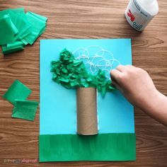 Tissue Paper Apple Tree Craft - Primary Playground Tissue Paper Apple, Apple Tree Craft, Wednesday Crafts, Paper Tree Craft, Primary Playground, Paper Apple, Tissue Paper Craft, Tissue Paper Art, Tissue Paper Crafts