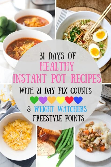 Healthy Instant Pot Dinners, Instant Pot Dinners, Confessions Of A Fit Foodie, Instant Pot Meals, Cake Courgette, Healthy Instant Pot, Beachbody Recipes, Pot Dinners, 21 Day Fix Meals