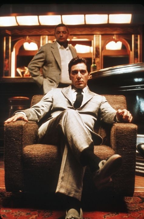 The Godfather Wallpaper, Corleone Family, Young Al Pacino, Don Corleone, Godfather Movie, Men In Suits, The Godfather Part Ii, Gangster Movies, Don Draper