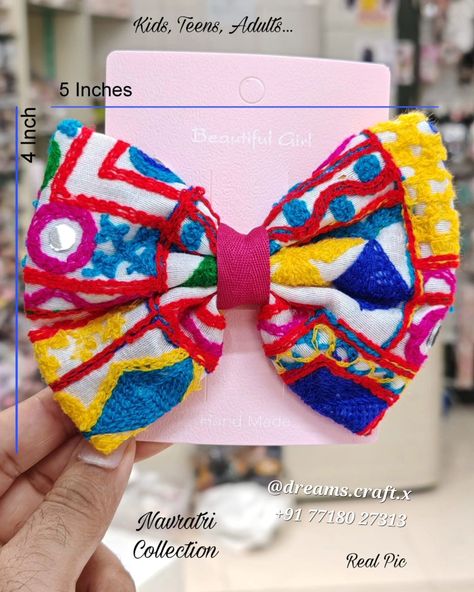 GLOW WITH NAVRATRI FASHION ❤️ THIS BIG SIZE BOW FOR 5 YEARS TO TEENS TO KIDS TO ADULTS...ANY ONE CAN USE!! LIMITED STOCK ALL NAVRATRI ITEMS!! #navratrispecial #navratri #hairclip #hairclips Navratri Bow, Latest Simple Mehndi Designs, Barbie Dress Fashion, Navratri Special, Simple Mehndi, Simple Mehndi Designs, Barbie Dress, Limited Stock, Pink Bow