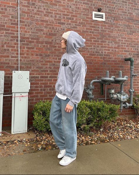 Casual Baggy Outfits Men, Mens Outfits 2000s, Basic Fits Men, Outfits For Guys Aesthetic, Street Style Aesthetic Men, Vintage Fits Men, Cozy Fits Men, Baggy Clothes Aesthetic Men, Baggy Style Boys