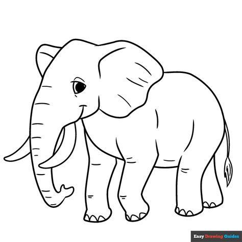 Free printable elephant coloring page Elephant Picture For Kids, Elephant Coloring Sheet, Elephant Free Printable, Printable Elephant Template, Elefante Drawing, Elephant Clipart Black And White, Elephant Colouring Pages, Elephant Template Printable Free, Elephant Outline Drawing