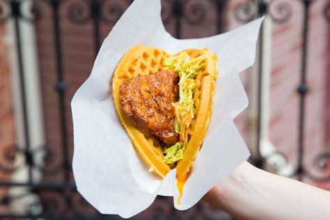 Magic Kingdom's Sweet & Spicy Chicken And Waffles Are The Best Thing You’ll Ever MakeDelish Honey Mustard Salad Dressing, Ant Repellent, Sweet And Spicy Chicken, Aioli Recipe, Sweet And Spicy Sauce, Waffle Sandwich, Chicken Patties, Rainbow Food, How To Make Sandwich