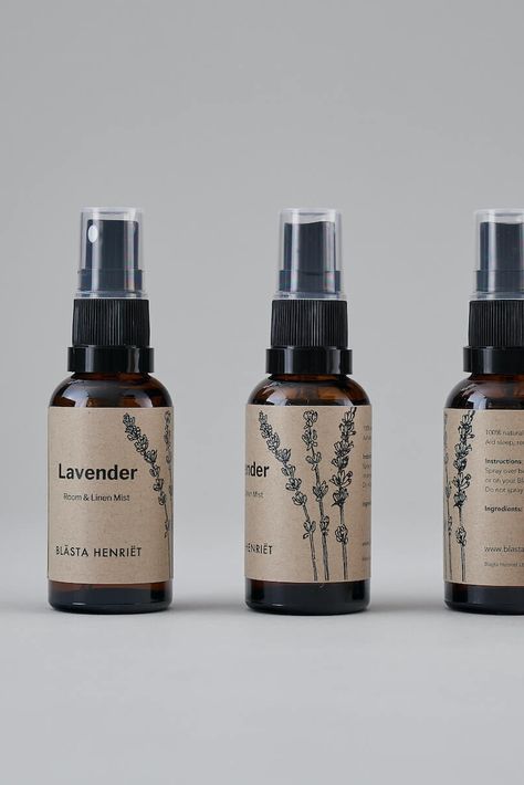 100% Natural Lavender Room and Linen Mist. Helps aid sleep, reduce stress and improve mood. Made with pure essential lavender oil distilled in France. Comes with free shipping + Gift Wrap option available. Room Spray Packaging, Essential Oils Packaging, Lavander Oil, Essential Oil Packaging, Lavender Ideas, Linen Mist, Cosmetic Labels Design, Lavender Pillow, Lavender Room